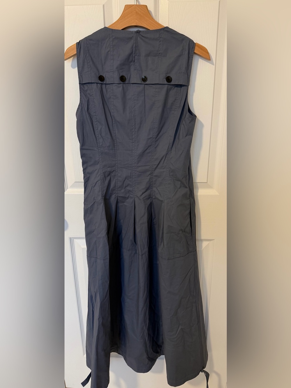 Proenza Schouler White Label Marley Drawstring Brushed Poplin Midi Dress - size - Picture 7 of 13